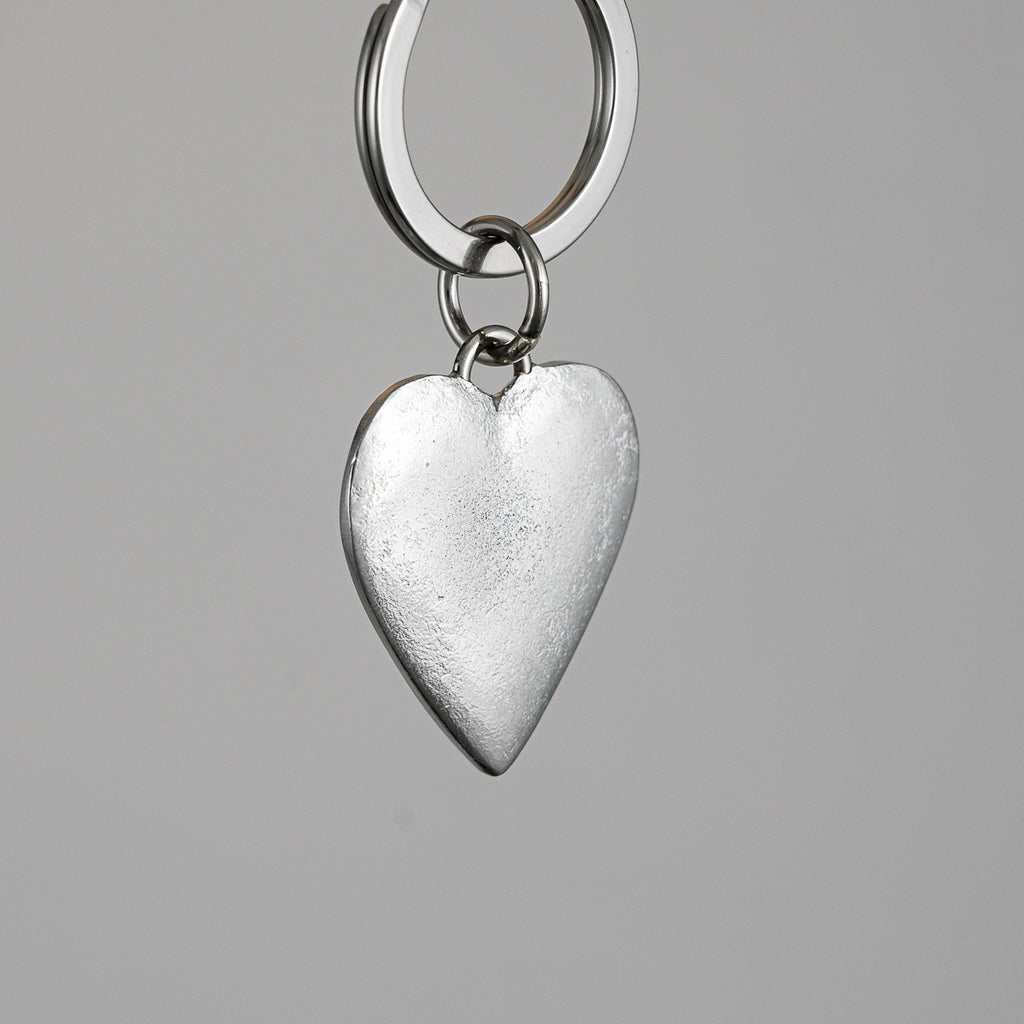 Stainless Steel Heart Shape Keychain Hollow Heart Key Holder