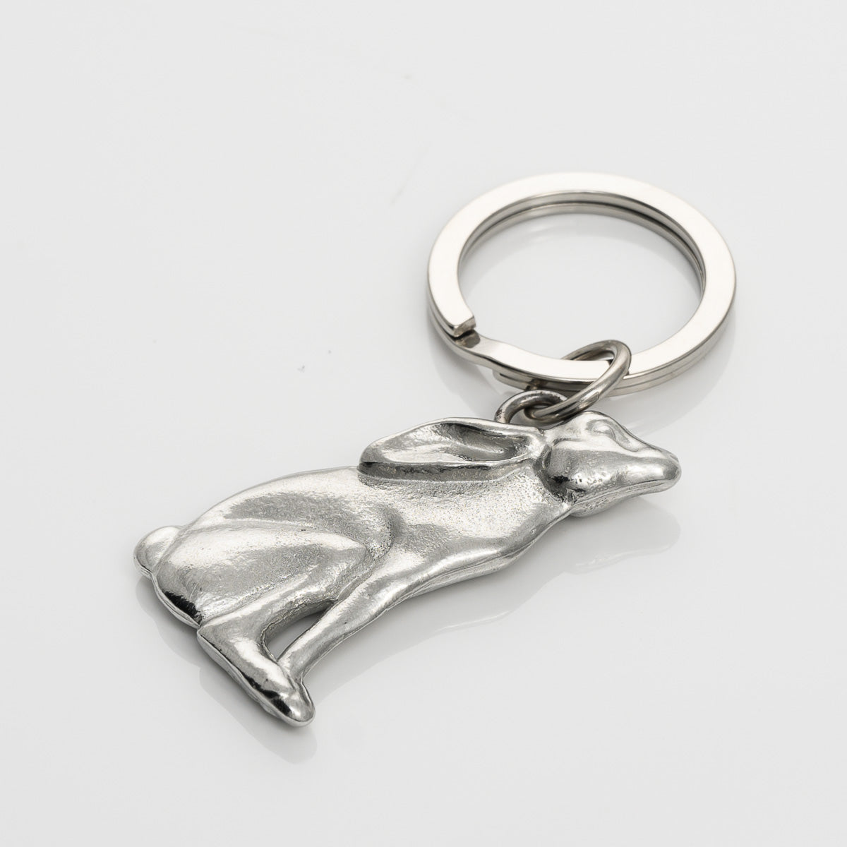 Moon Gazing Hare Key Ring