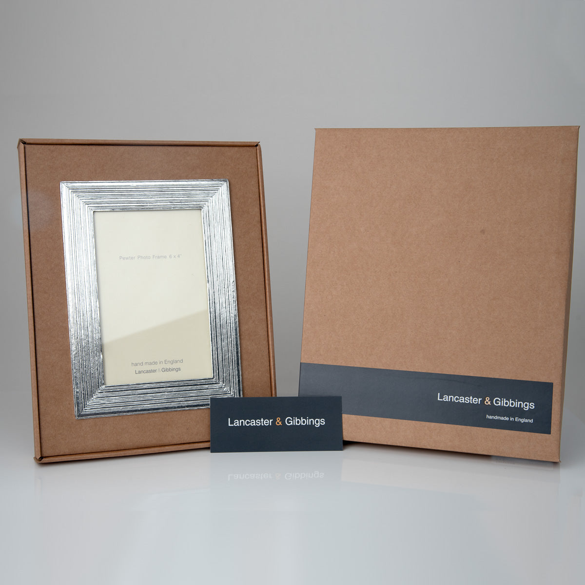 Rippled Pewter Small Photo Frame